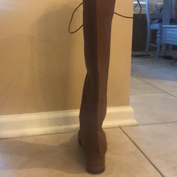 brown lace up combat boots - Picture 3 of 3